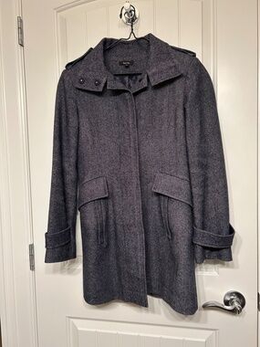 Teenflo Herringbone Wool Coat